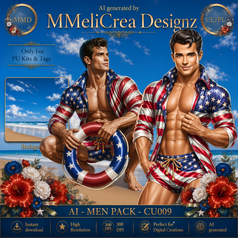 (image for) AI - MEN PACK CU009 (CU4PU/PNG)